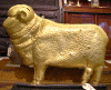 The fine gilt ramform weathervane had a Vermont history and sold for 36300 to a collector who had a lot of competition